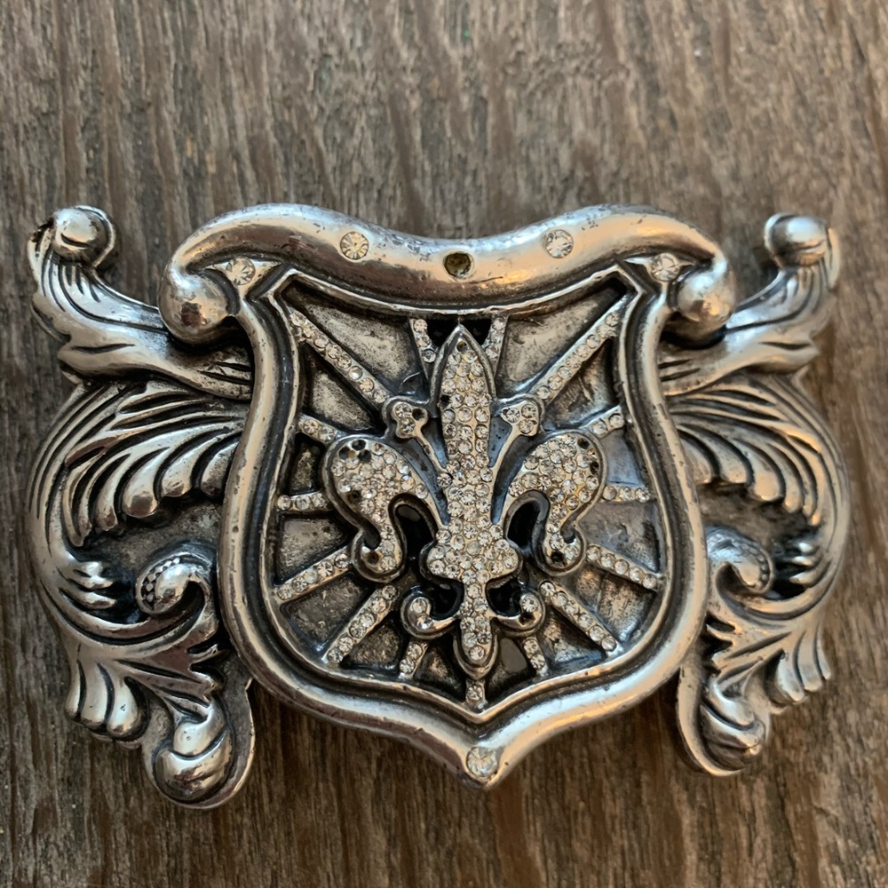 Silver Dagger belt buckle